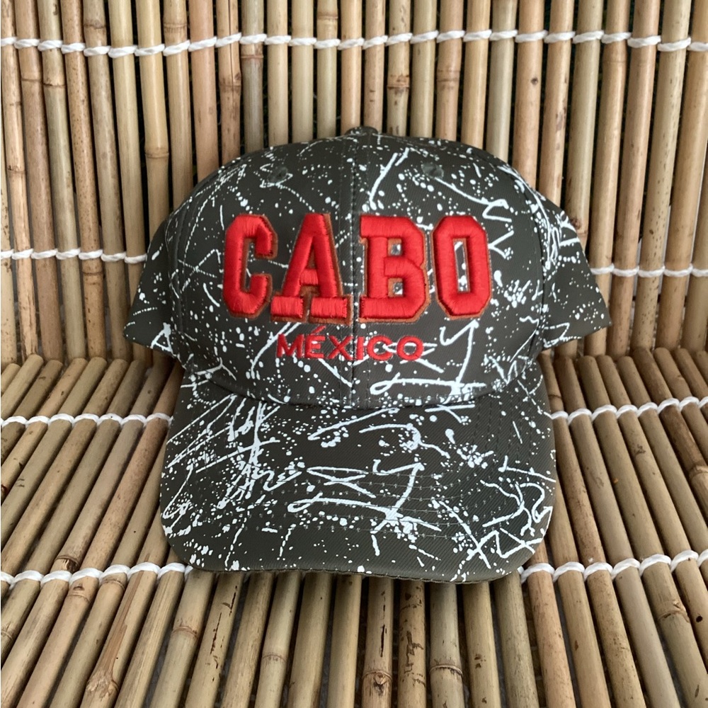 CABO Mexico hat by Genesis paint splatter design